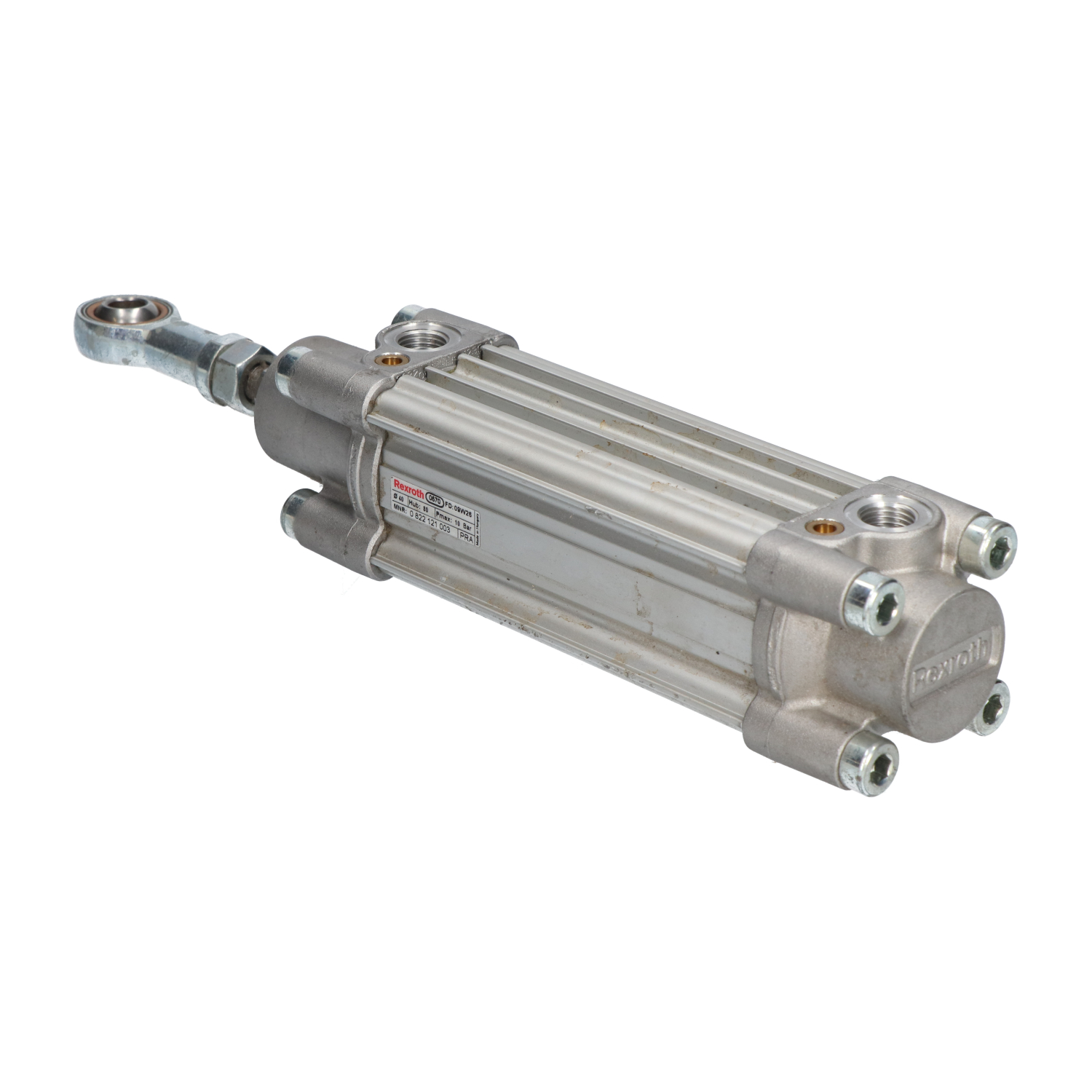 Rexroth 0822121003 Pneumatic cylinder (Double A D40mm L80mm Magnetic) Used  UMP