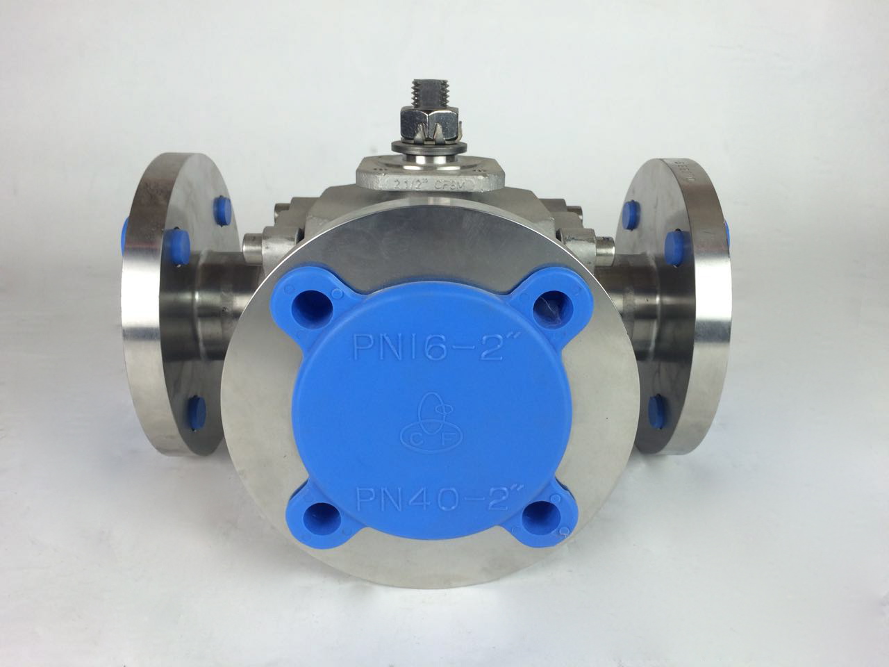 Habonim 20 OAB61X6666TT/PN40 Three Way Ball Valve DN50 2" PN40