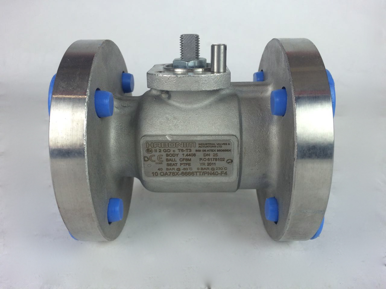 Habonim Ball Valve 10/OA78X6666TT/PN40F4 DN25 1" PN40