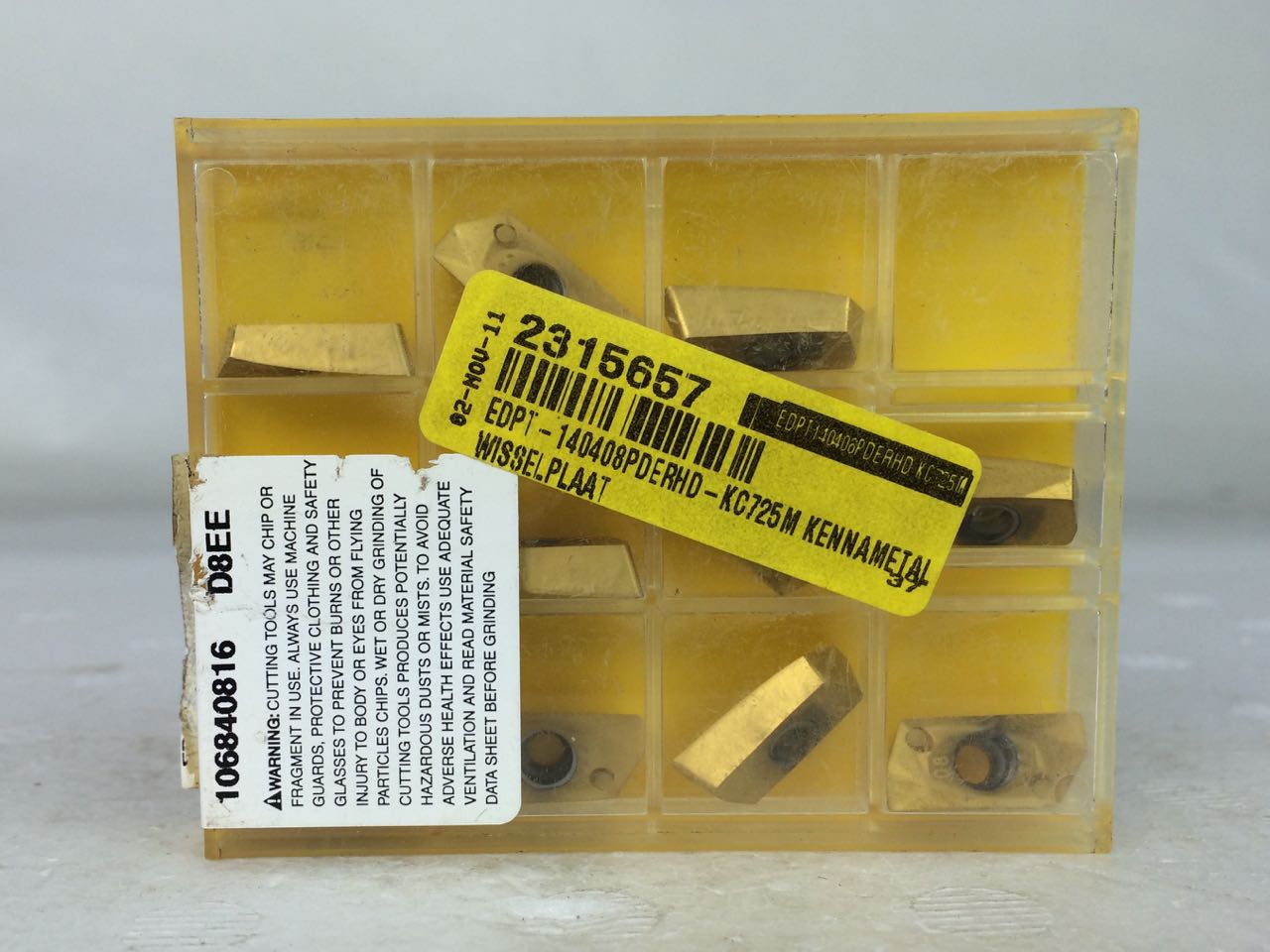 Kennametal EDPT 140408 PDERHD KC725M Inserts (10 Pieces)