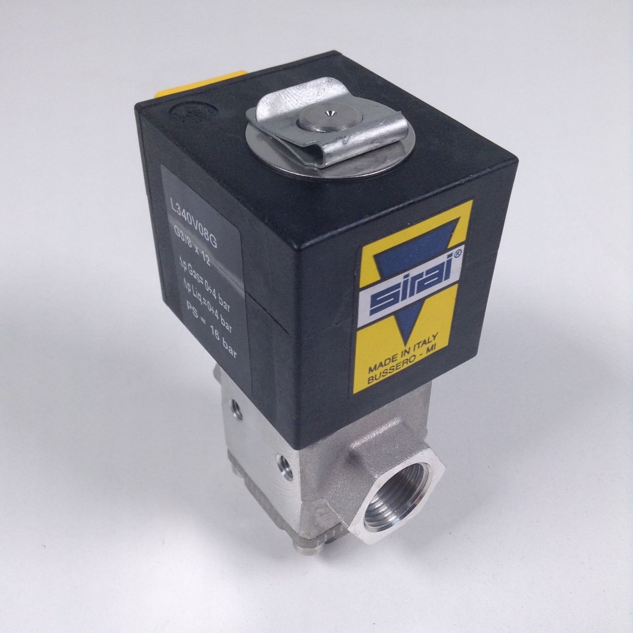 Sirai L340V08GZ134A Solenoid Valve G3/8 Max 6 Bar NMP