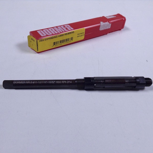 Dormer B334NR3 Adjustable Hand Reamer 11.0mm12.0mm HSS NFP
