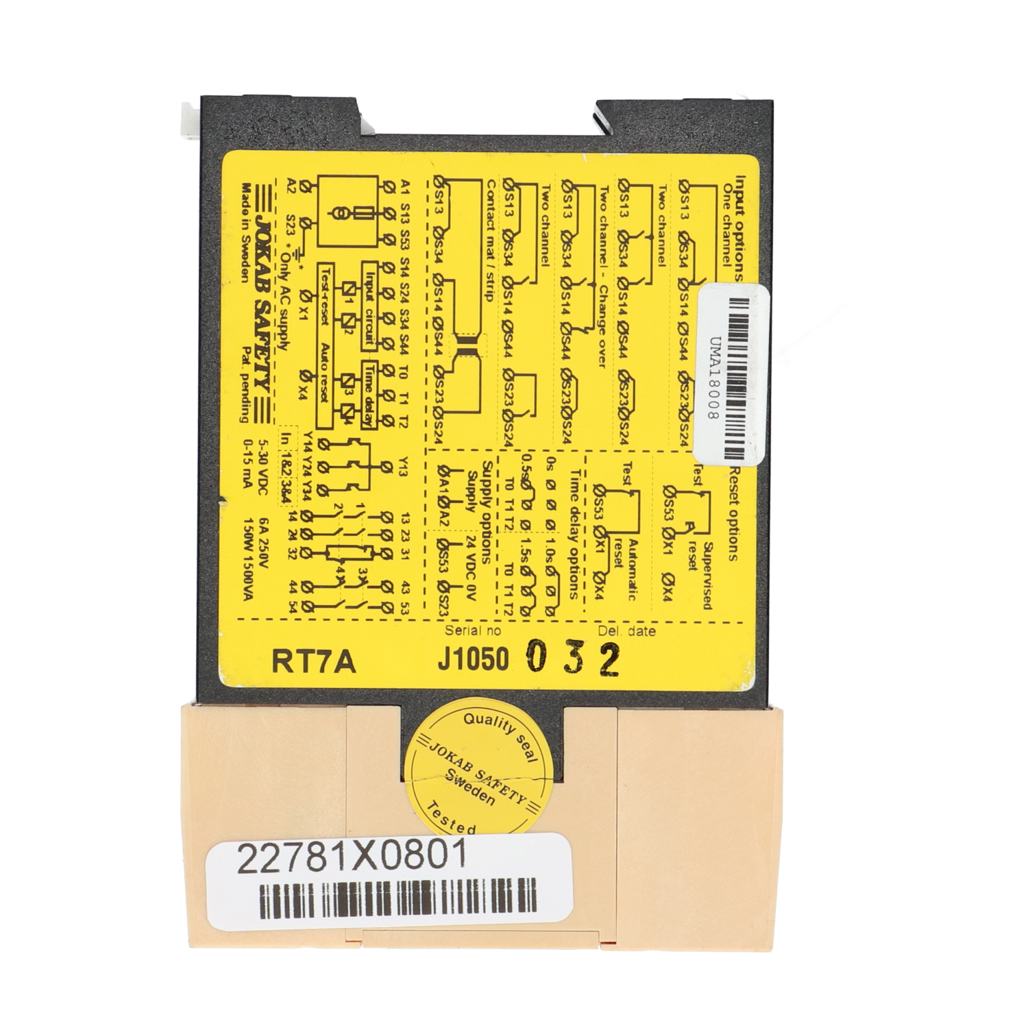 Jokab Safety RT7A Used UMP