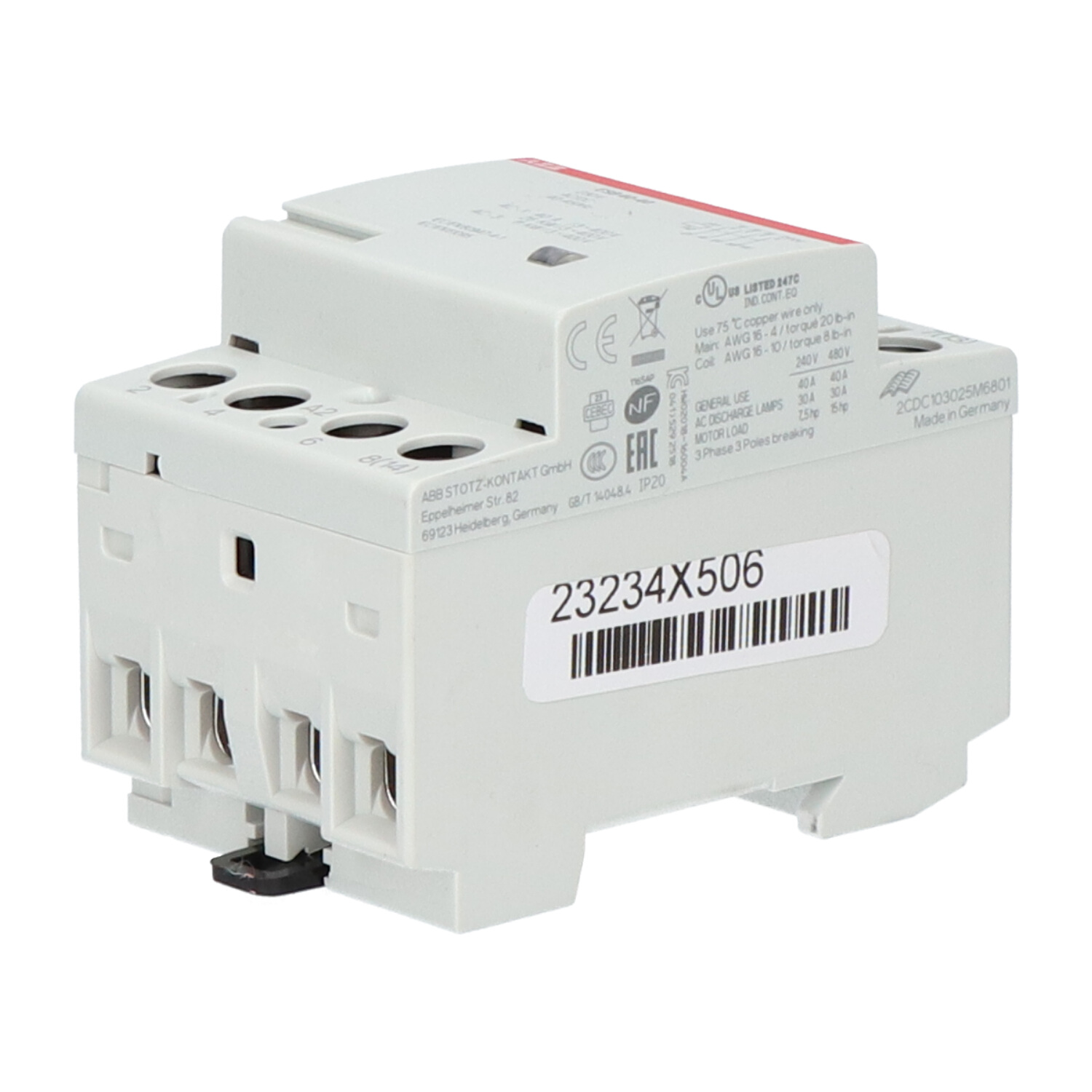 Abb EL 888 4 ESB 24-40 230V Contacteur Modulaire 4013614084454