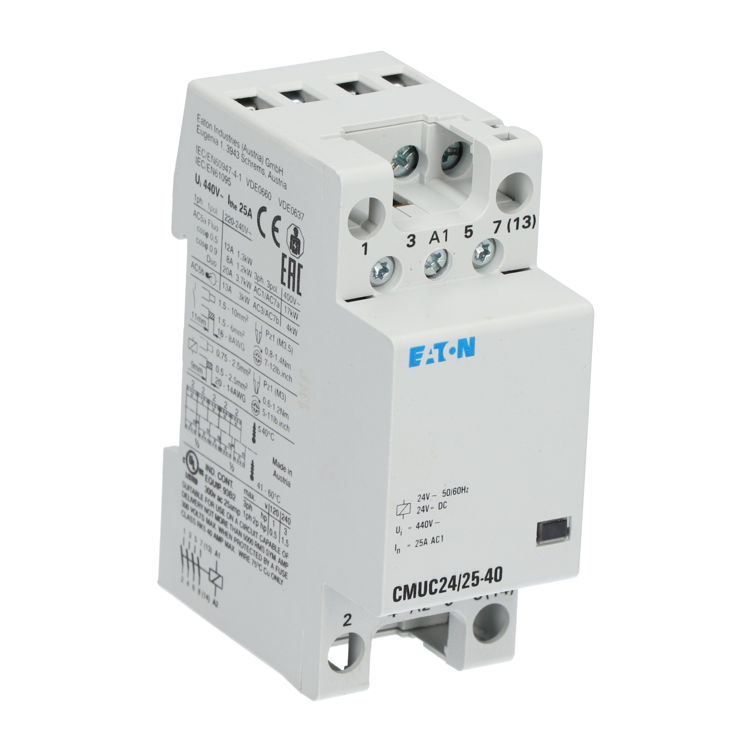 Eaton CMUC24/2540 Cmuc24 / 2540 24V Ac / Dc Contactor 2 New NMP