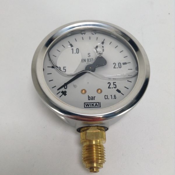 Wika Pressure gauge manometer 0-2.5Bar EN 837-1 NEW NMP