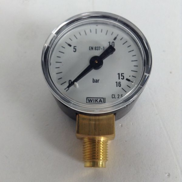 Wika EN 837-1 Manometer Pressure Gauge Druckanzeige 0-16Bar 0-230Psi New NMP 