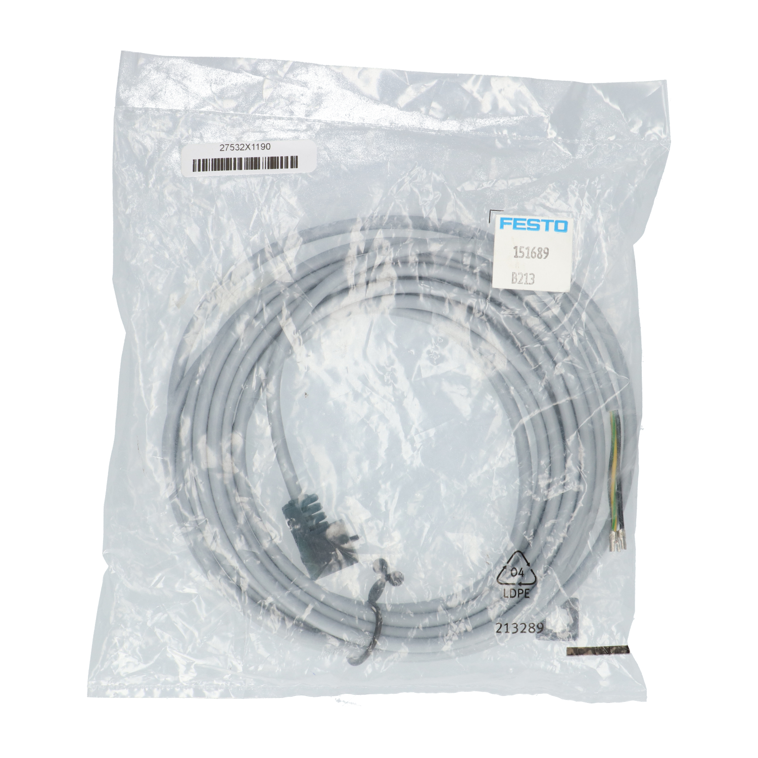 Festo KMEB-1-24-5-LED Plug Socket With Cable New NFP Sealed