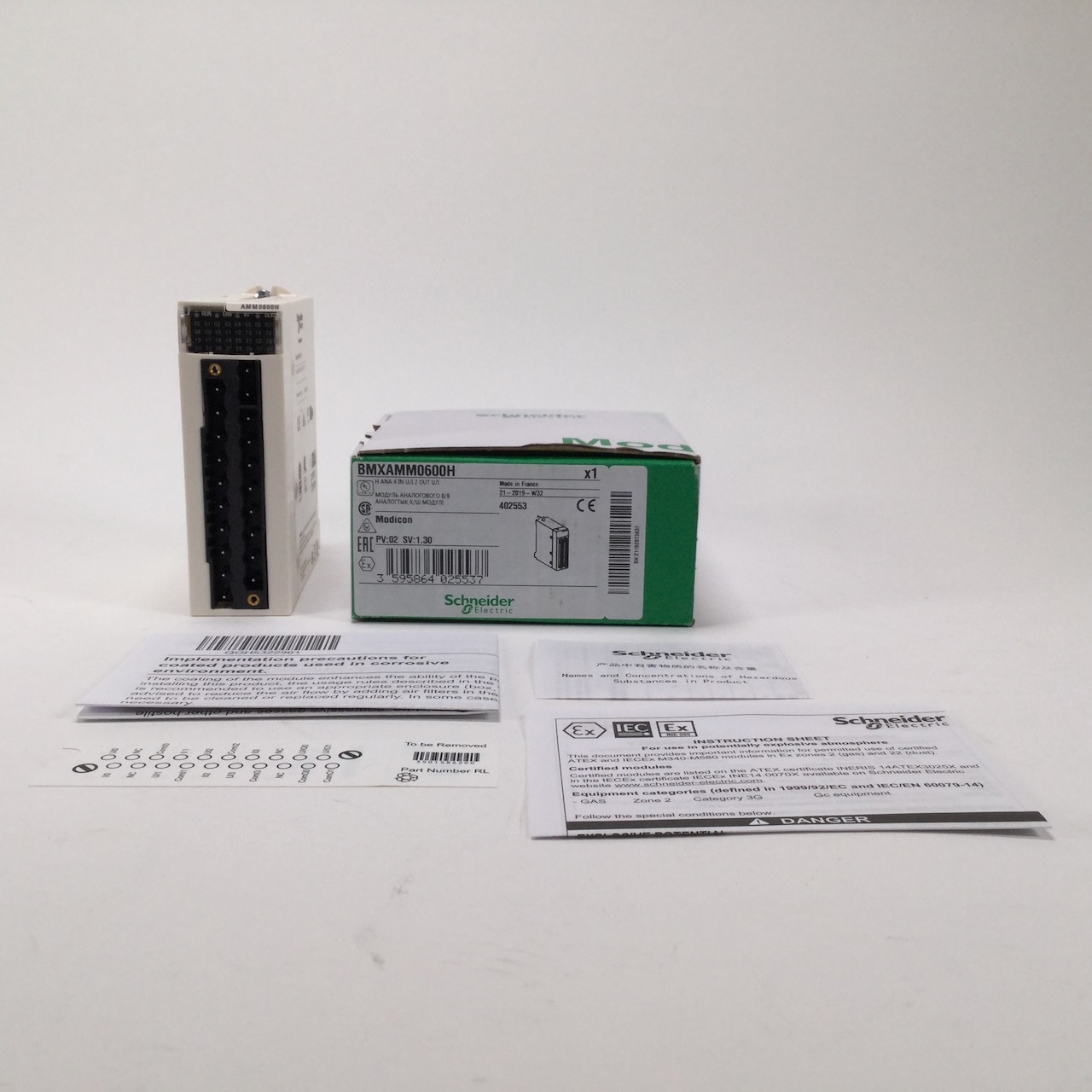 Schneider Electric BMXAMM0600H Modicon X80 Mixed analog IO module X80 NFP