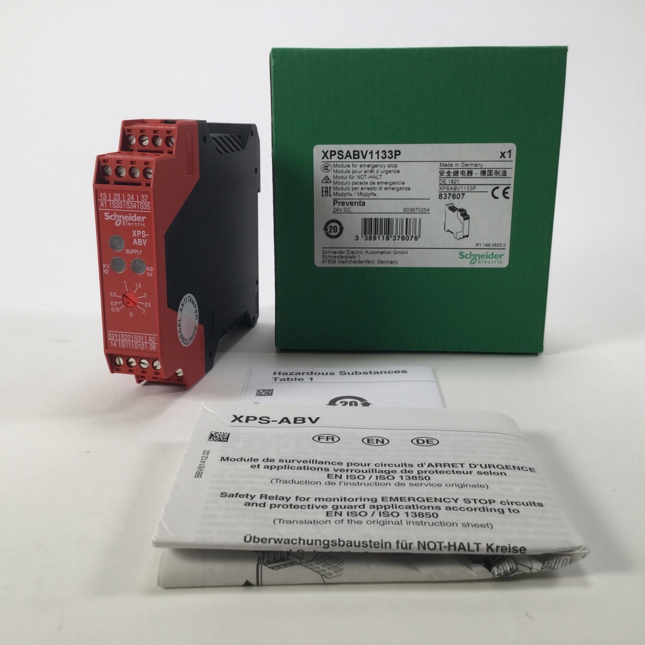 Schneider Electric XPSAC3421P Module safety emergency stop Preventa New NFP