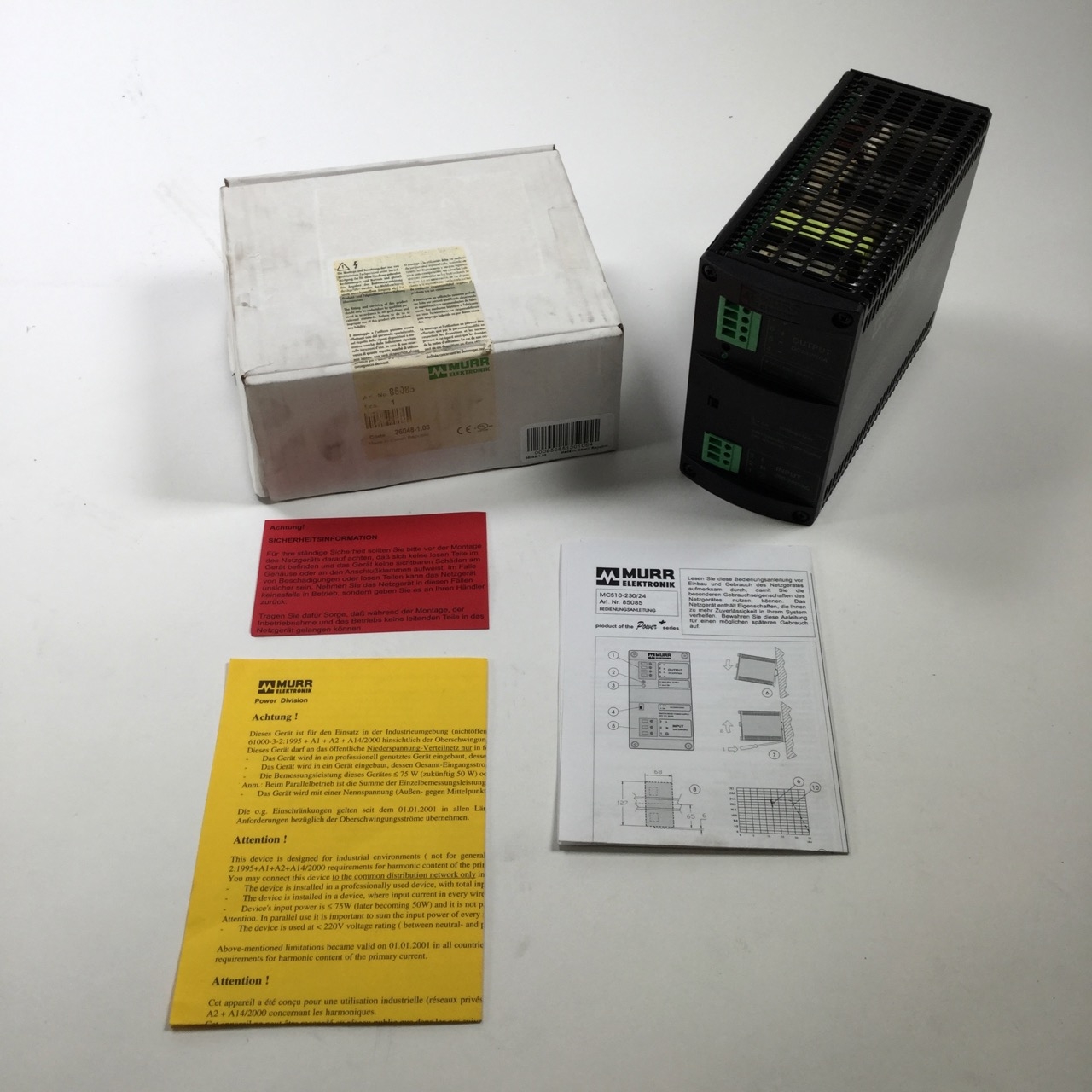 Murr Electronic 85085 switch mode power supply MSC10 230/24 New NFP
