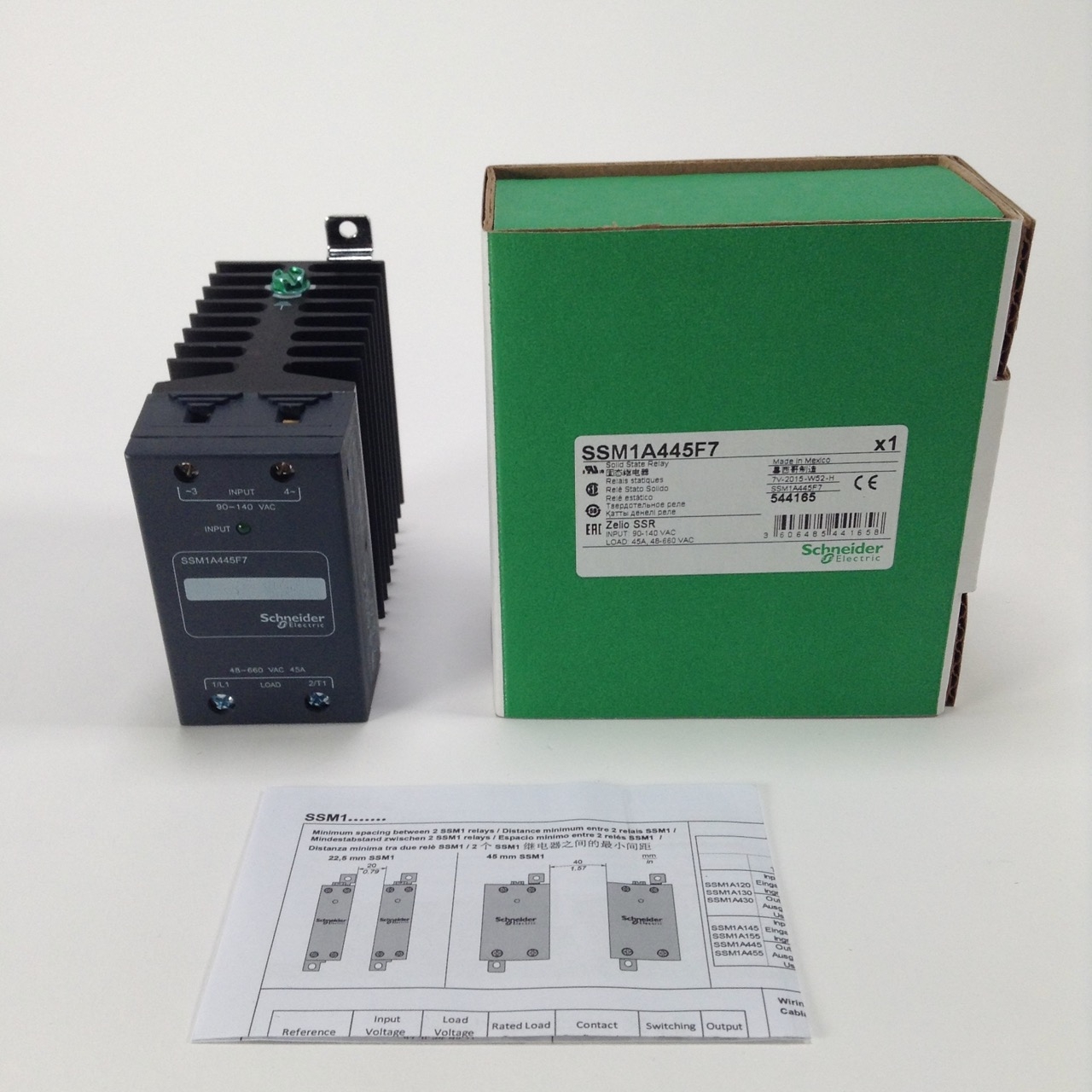 Schneider Electric SSM1A445F7 Solid state relay relais Zelio New NFP