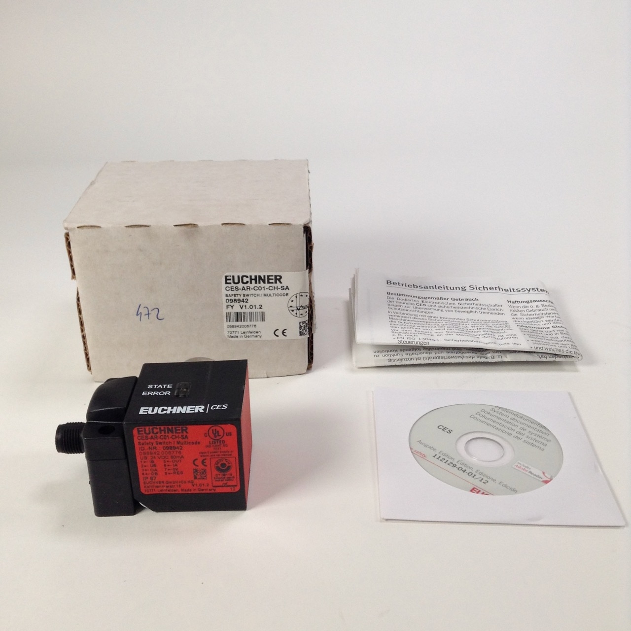 Euchner CESARC01CHSA Safety switch multicode 098942 New NFP